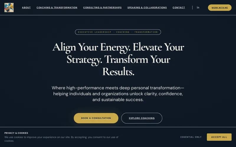 Screenshot of Positive Alliances website